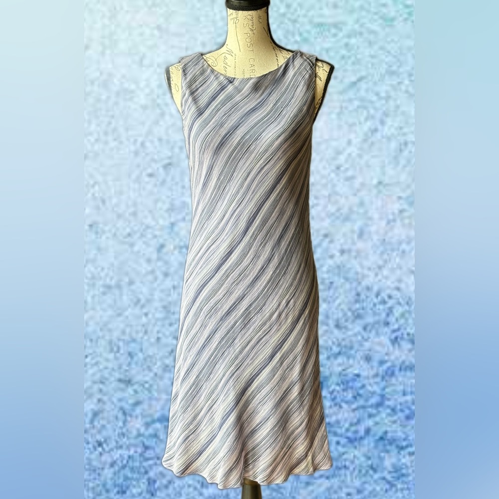 Finity Studio 100% Silk Print Sheath Dress & Lining,  (8), Like New, never worn